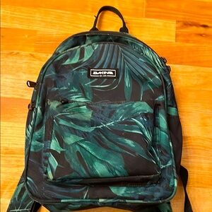 Dakine Green Leaf Print Mini Backpack